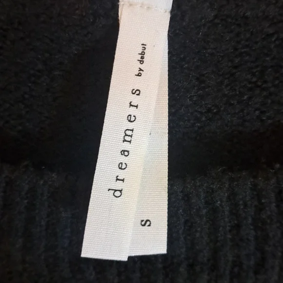 Dreamers Black Sweater with Rhinestone Details - Picture 3 of 7